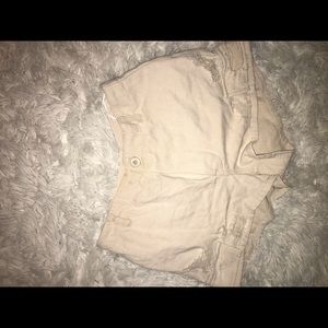 Distressed cargo shorts